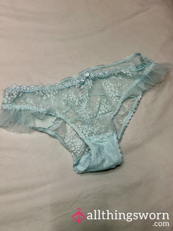 Lacy Blue Panties -Worn Just For You 💋