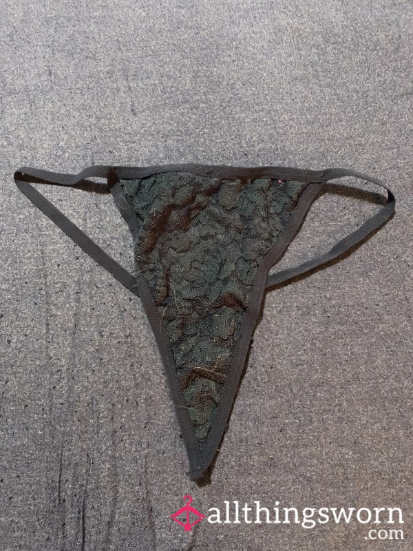 Lacy G-string (Navy Blue)