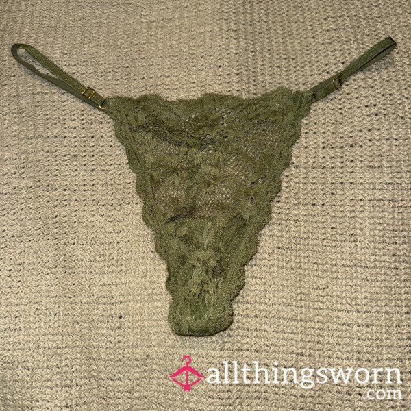 Lacy Green G String- Victoria’s Secret