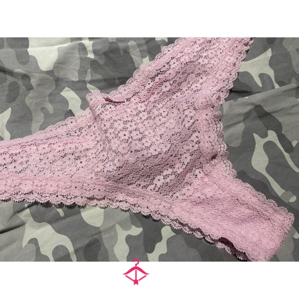 Lacy Pink Brazilian Panties