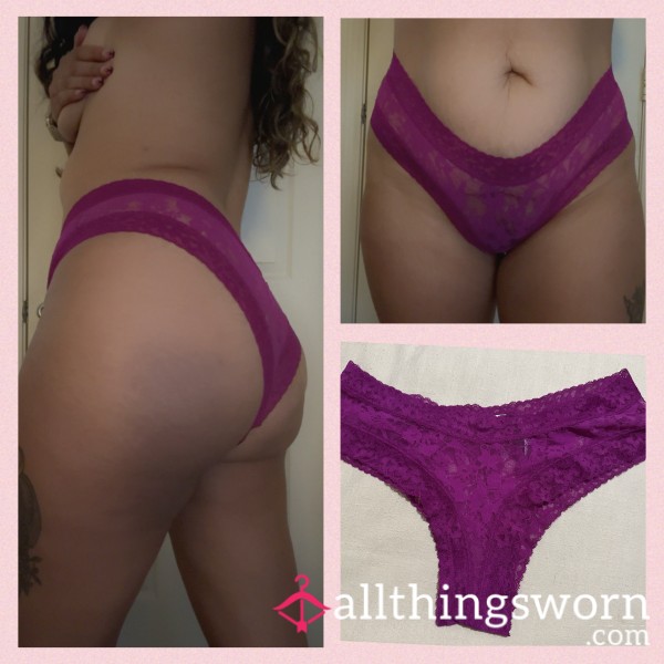Lacy Plum Temptation – Soaked In Me And Worn Just For You 💜