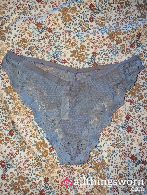 Lacy Purple Brazilian Panties