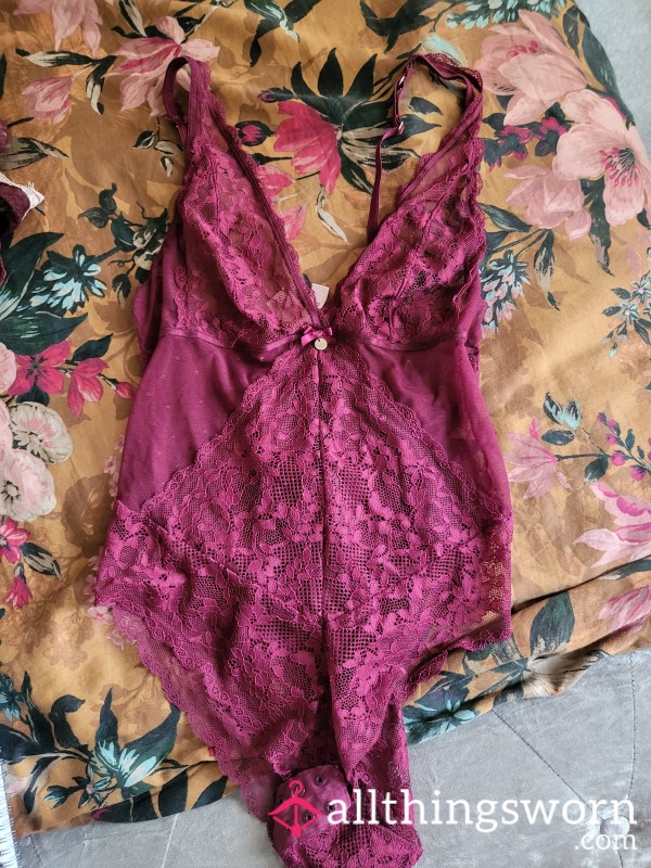 Lacy Purple Lingerie