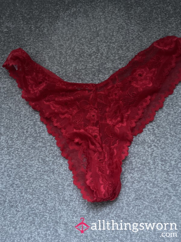 Lacy Red Panties