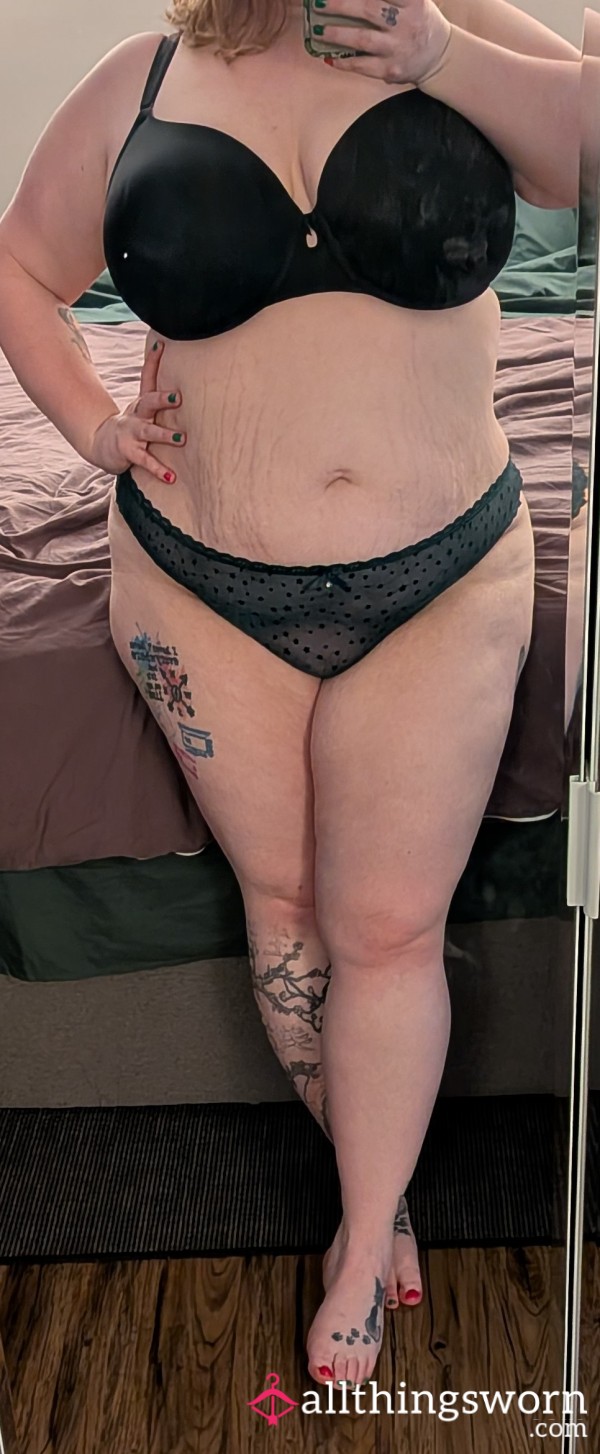 Lacy Green Thong