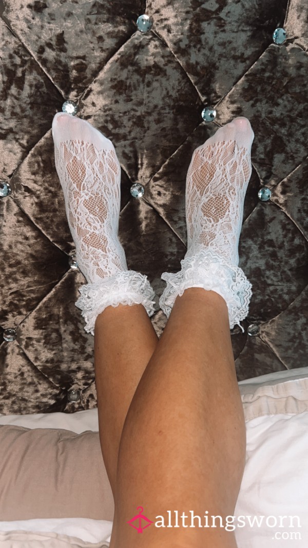 Lacy White Frilly Socks