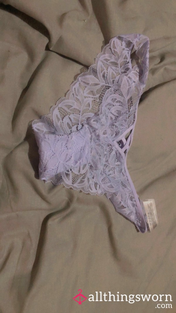 Lacy White/lilac Panties