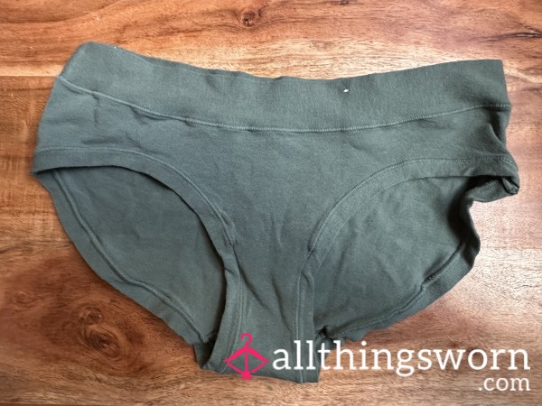 Laid-Back & Lingered In 💚 Worn Comfy Cotton Panties