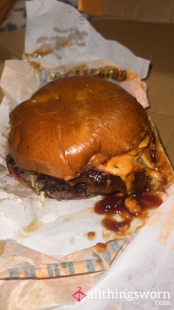 Lana's Foot-Smashed Burger Feast 🍔👣