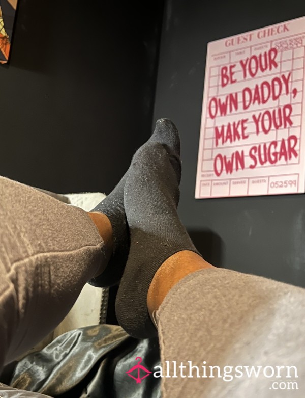 🧦 Lana’s Worn Black Ankle Socks 🧦 24hrs