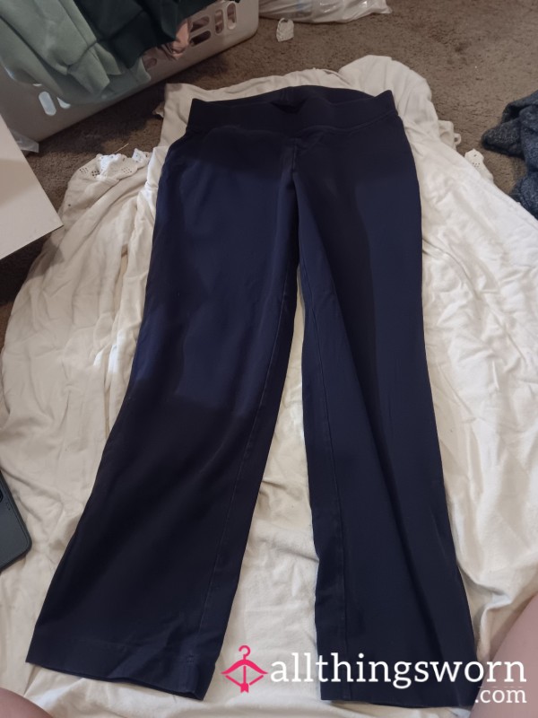 Lands' End Navy Yoga Pants