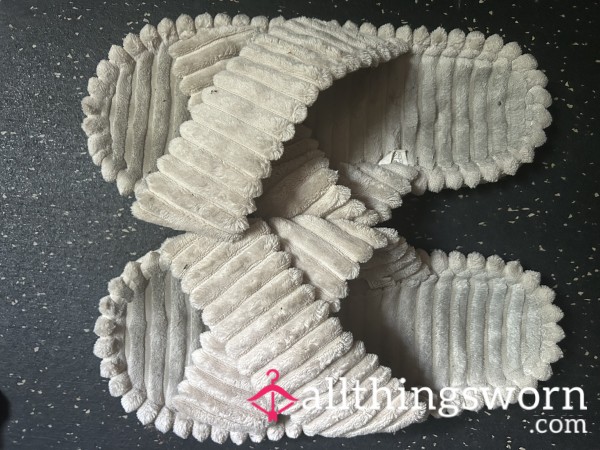 Large Beige Slippers