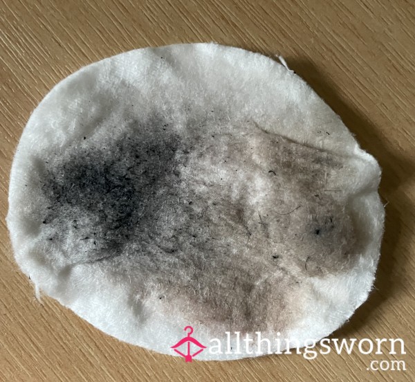Large Cotton Pad I Used To Swipe Away Some Of Today’s Makeup 💄👁️😈