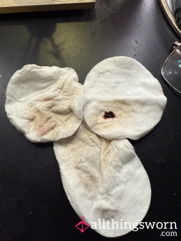 Large Dirty Cotton Pads