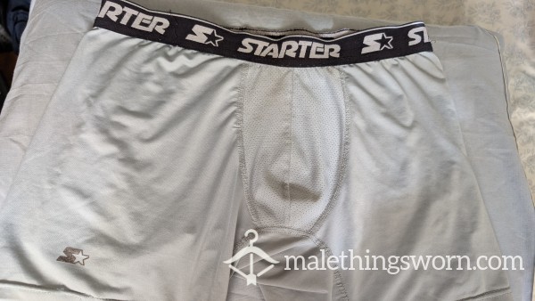 Large, Gray Starter Boxer Briefs, Found In The Showers