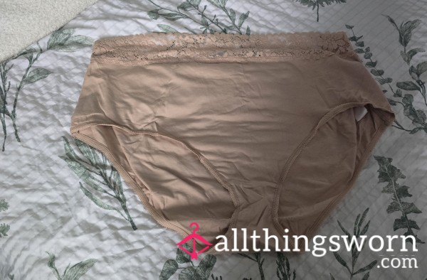 Large Nude Panties – Worn By A Curvy Blonde