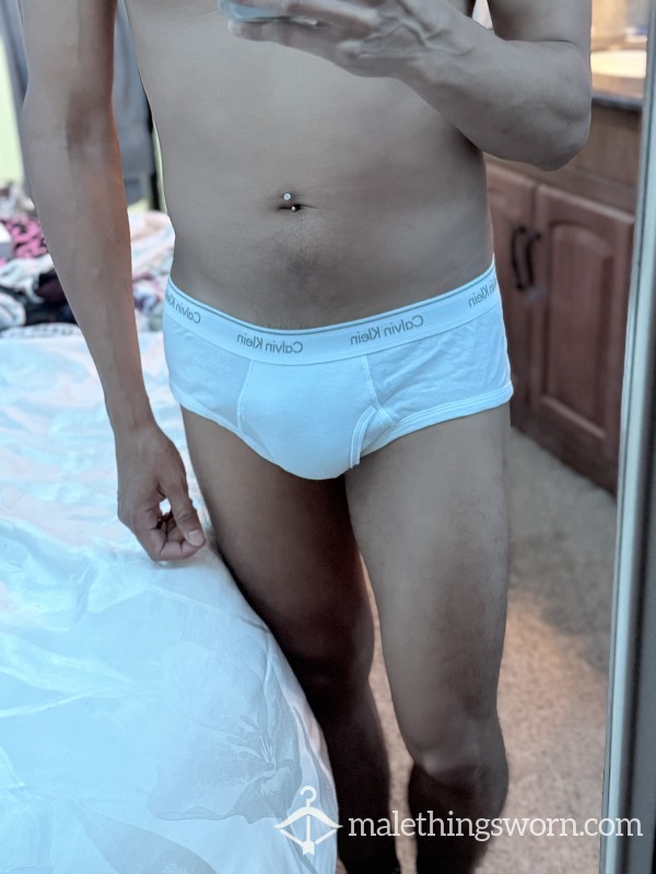Large White CK Briefs