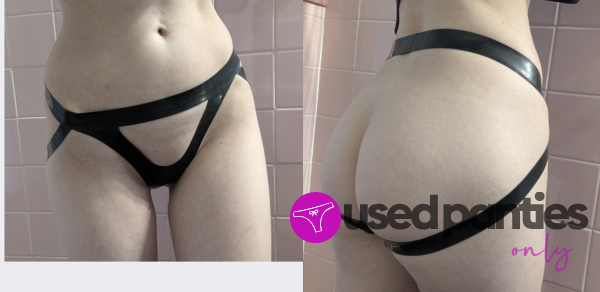 Latex A**-less Panties