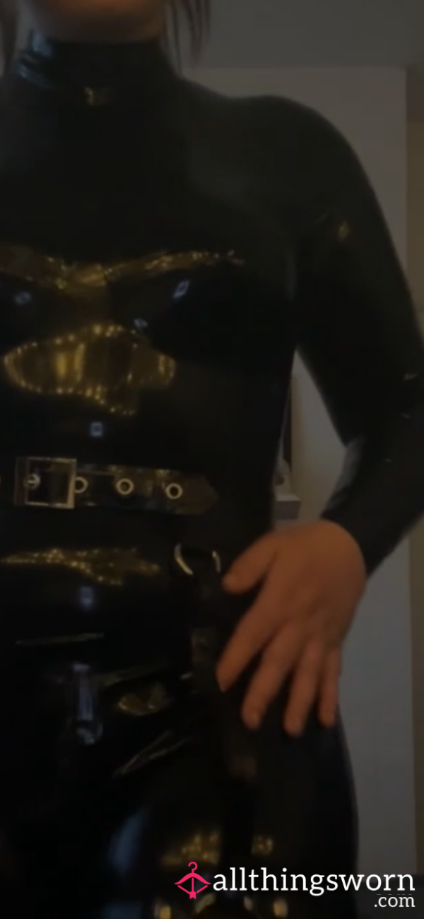 Latex Catsuit & Leg Harness