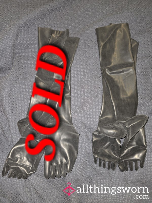 LATEX TOE SOCKS - Only 1 Pair Left!