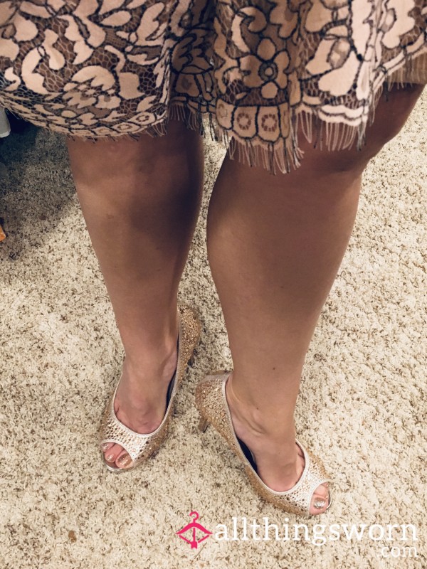 Lauren Lorraine Sparkly Heels (Pink)