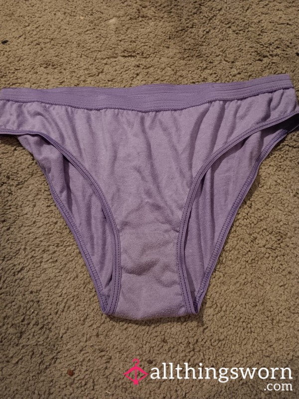 Lavender Cotton Panties – Lightly Worn, Soft, And Sweetly Scented