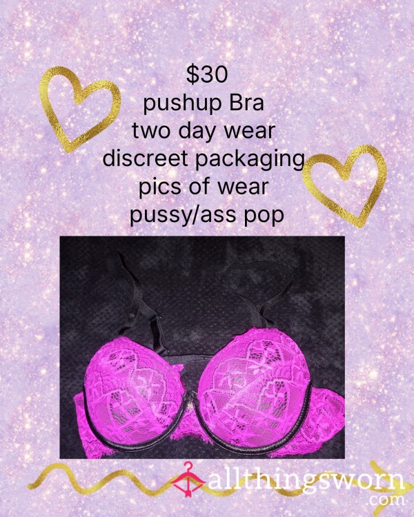 Lavender Padded Pushup Bra
