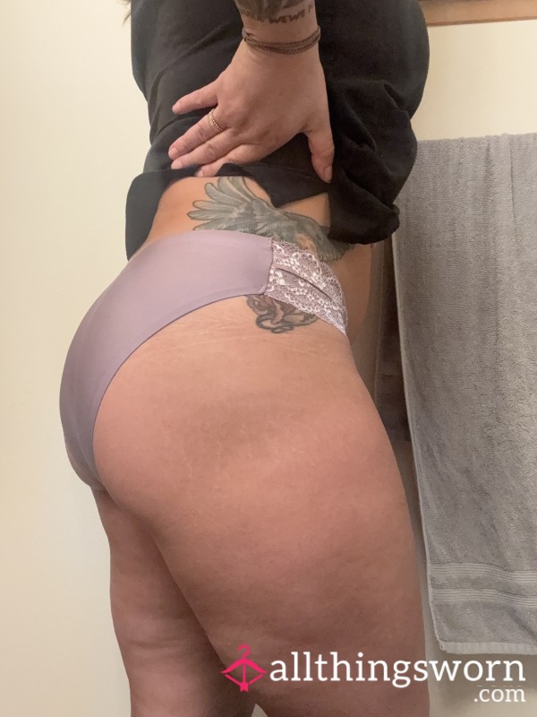 Lavender Panties With My Intoxication And Addiction Kitty Smell Delicately Placed For You