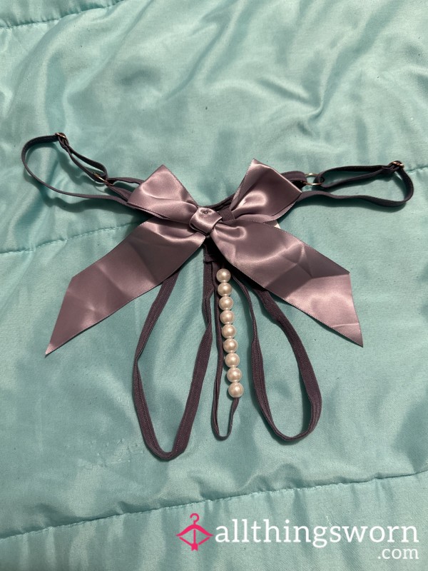 Lavender Pearl G String