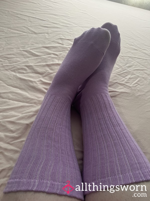 Lavender Purple Long Socks