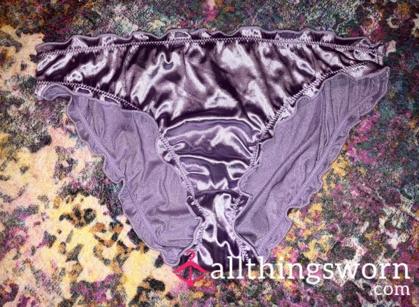 Lavender Satin Bikini Panty