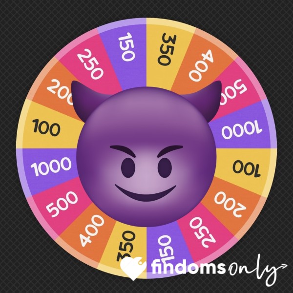 Leak For Me While The Wheel Spins 😈 If It Lands On 1000 I May Let You C*m 😝