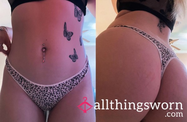 Leapord Print Cotton Thong😈