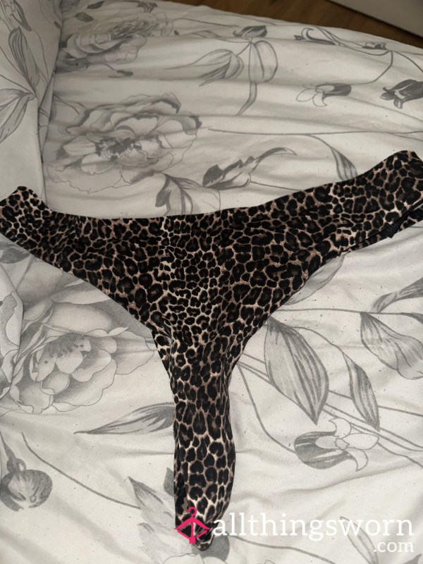 Leapord Print Thongs