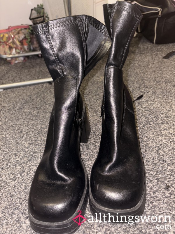 UK Size 6 Leather Boots