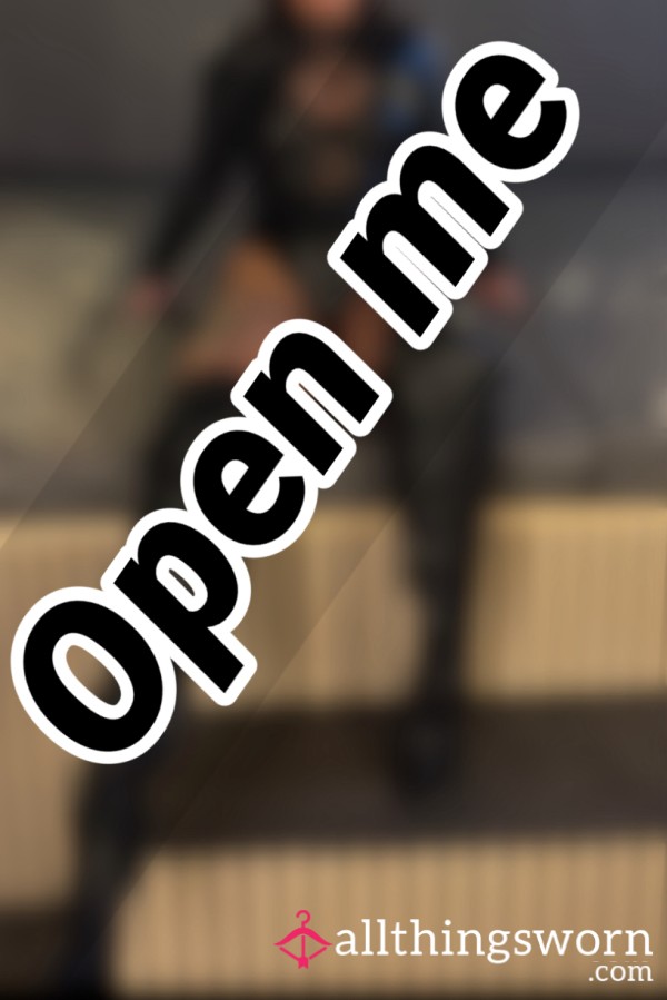 Leather Boots And Bodysuit Lingerie