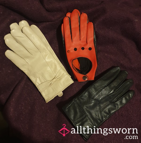 🧤 Leather Gloves – Touched, Used & Drenched In Power