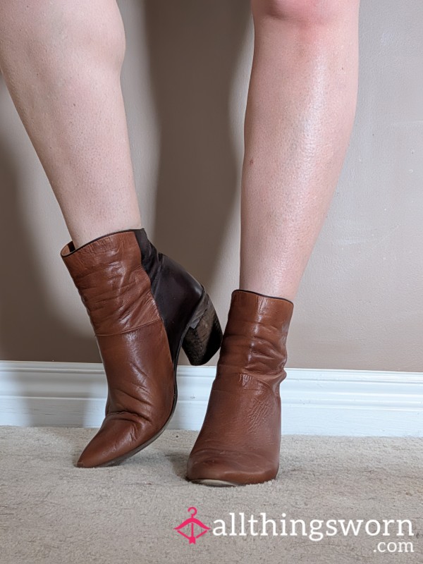 Leather Heeled Boots