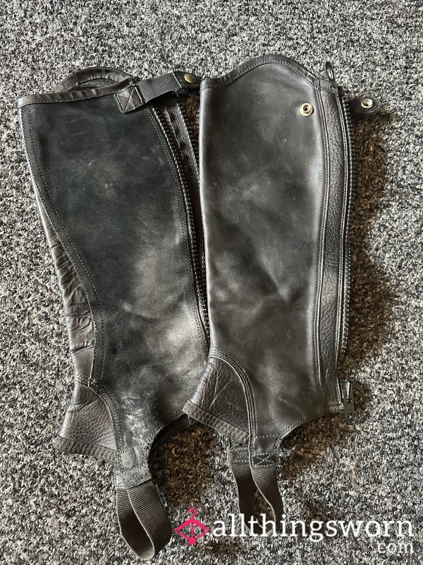 Leather Horse Riding Chaps