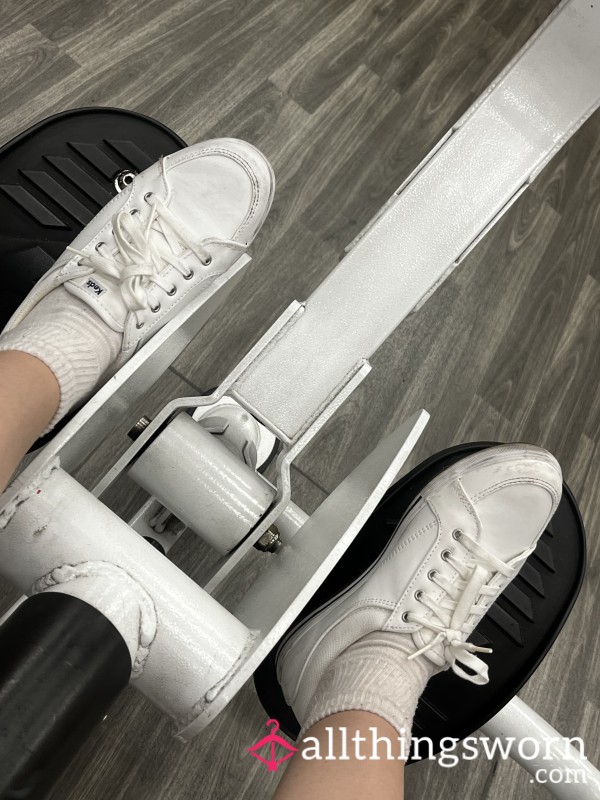 White Leather Keds