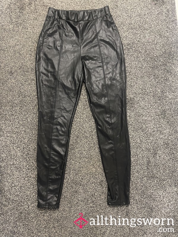 Worn Leather Leggings. 📦 UK Shipping & 📸 Photo Set Included 🔥