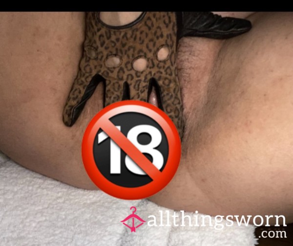 Leather Leopard Gloves, My Fave For Fingering