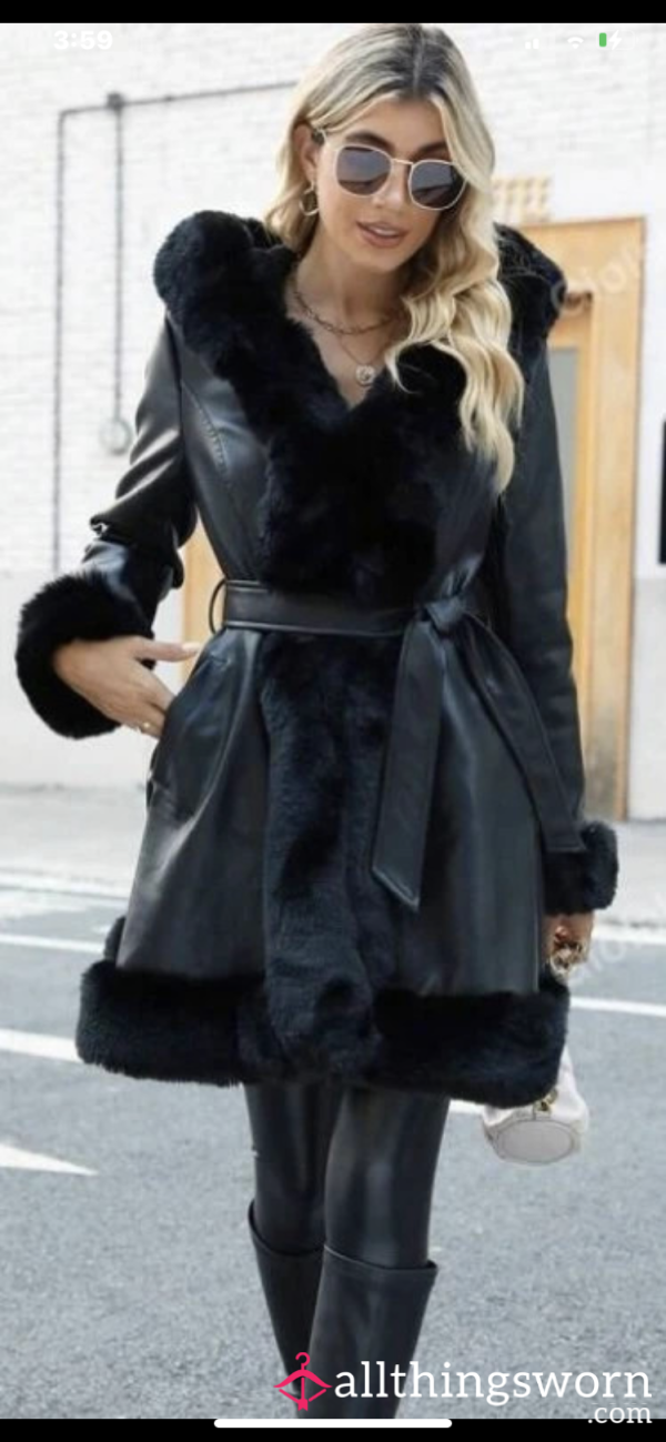 Leather Look Coat