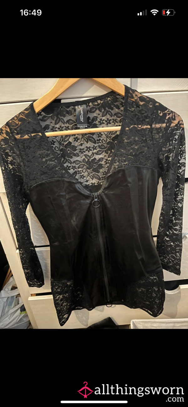 Leather Look Dress