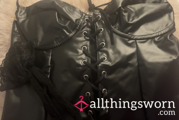 Leather Lovers - Lingerie Bodysuit And Stockings🫦👀