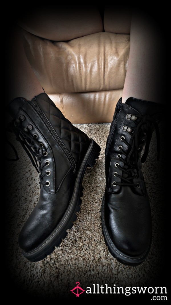 Leather Low Cut Boots