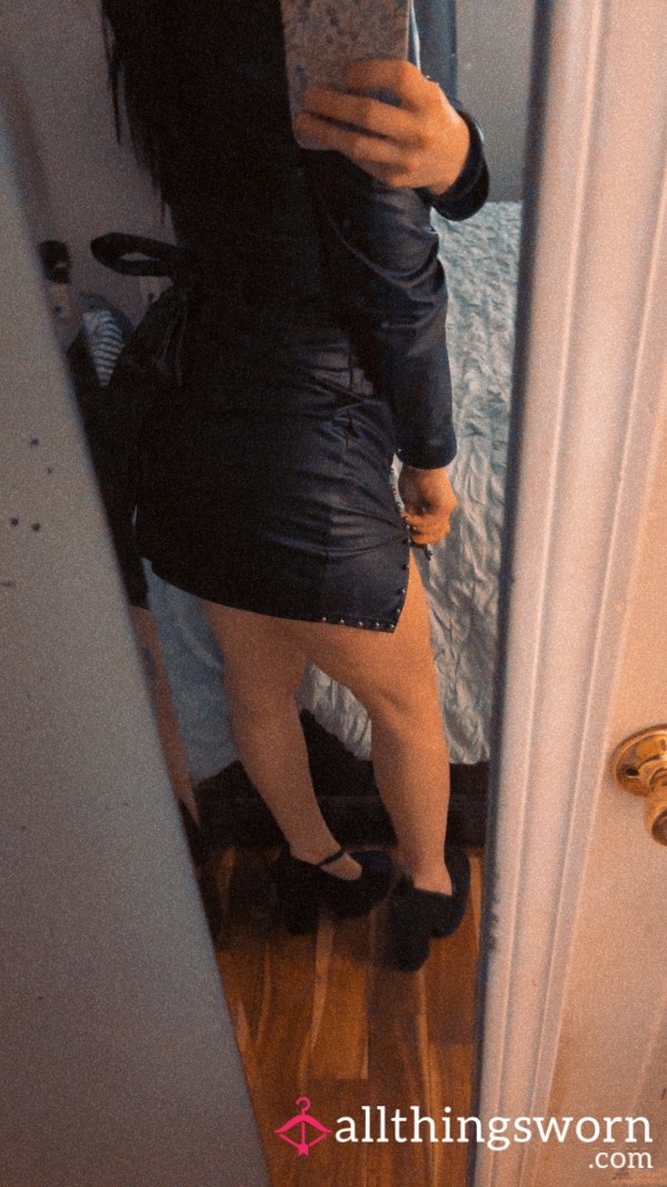 Leather Mini Dress