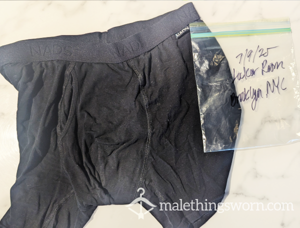 Left Behind In Locker Room – Large Black Nads Boxer Briefs – Bagged 7/9/25