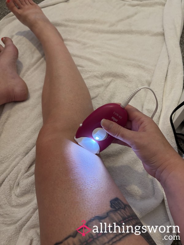 Leg Hair Removal With Epilator