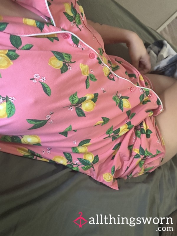 Lemon Pajama Short Set